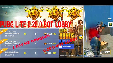0.20.0 FULL BOT LOBBY || PUBG MOBILE LITE FULL RUSH GAMEPLAY