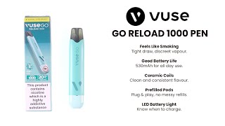 Vuse Go Reload 1000 Unboxing & Setup
