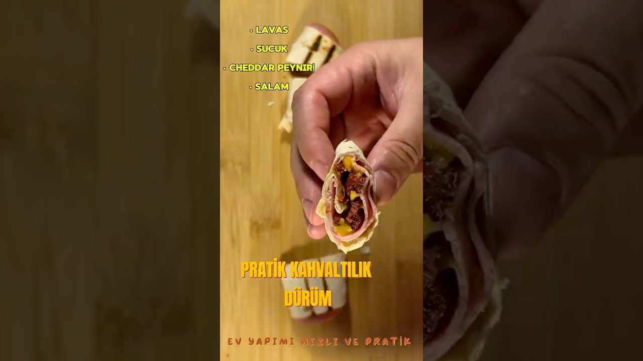 PRATİK LEZZETLİ KAHVALTILIK DÜRÜM #yemektarifleri #cooking  #pratiktarifler #kahvaltılıktarifler