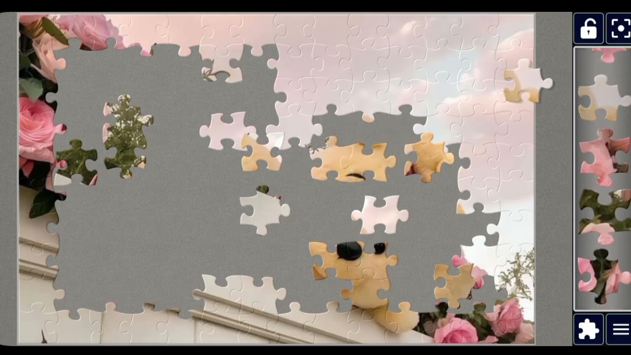 Cute teddy bear 🧸 Wonderful background ❤️❤️//Mind Fresh Puzzle 🧩 Palace//Puzzle piece 🧩 Collection//