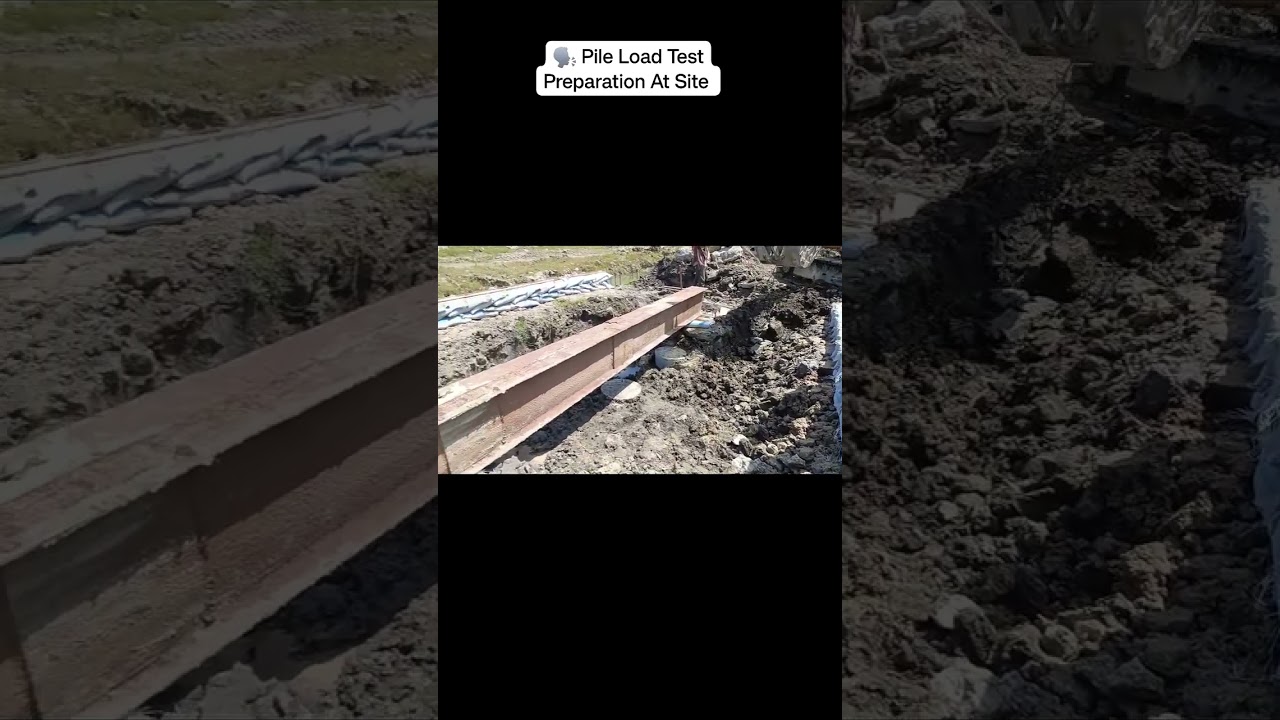 Pile Load Test Platform Preparation 