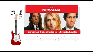 Nirvana - D-7 / Guitar Tab / Backing Track
