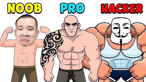 NOOB VS PRO VS HACKER - MUSCLE BOY