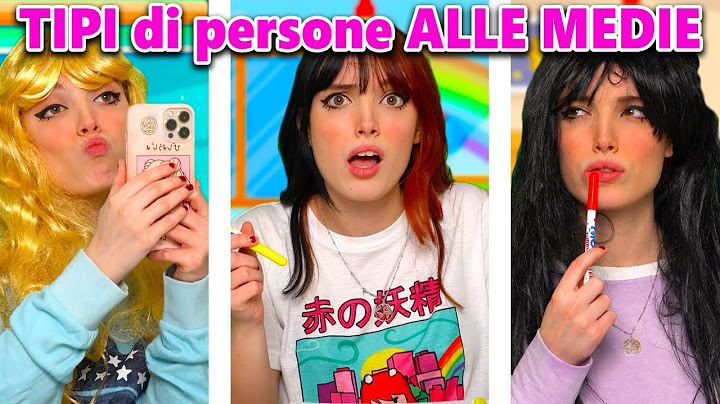 TIPI DI PERSONE ALLE MEDIE