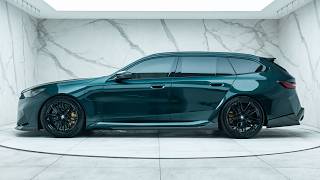 2026 BMW M5 Touring - Deep Green Metallic - Walkaround & Interior & Revs