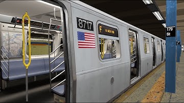 OpenBVE RP: NYC Subway R160 F to Coney Island via West End