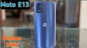 Back Button Setting In Moto E13, How To Hide Back Button In Moto E13, Navigation Button Setting