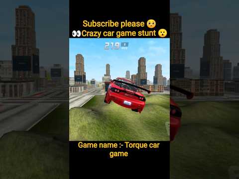 😱 Crazy Car Game Stunt! Impossible Jump & Epic Crash 🔥 #shorts
