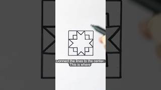 Easy 3D Geometric Illusion Drawing ✨