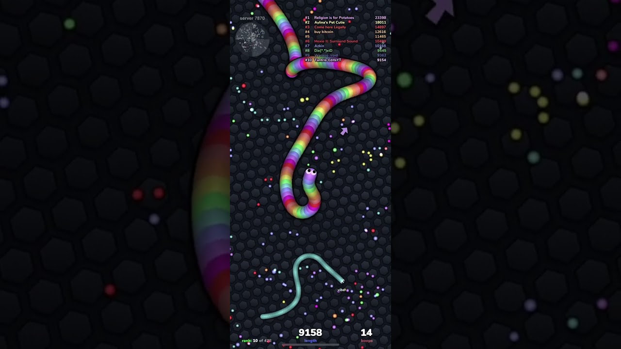 Getting in the leaderboard in slither.io [V1] 