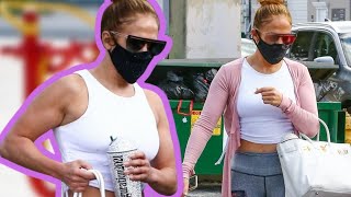 Jennifer Lopez Flaunts Her Toned Arms After Her Workout In A Gym At Miami