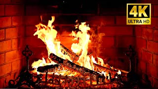 Warm Christmas Fireplace Sounds 🎄 Crackling Fire & Glowing Logs for Cozy Relaxation