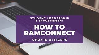 Updating Officers and Positions in RamConnect