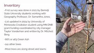 ESMC Webinar: GIS-supported Emerald Ash Borer management plan