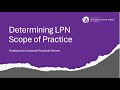 Determining LPN Scope Of Practice 