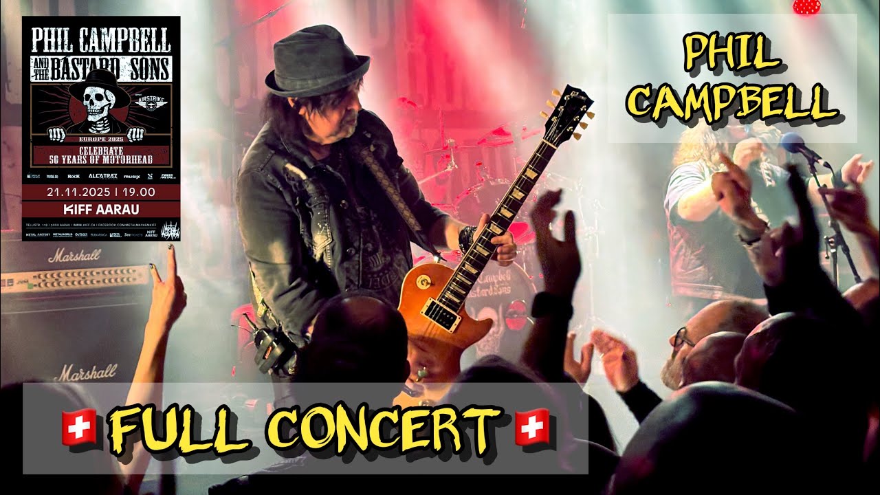 Phil Campbell Live FULL CONCERT Aarau Switzerland November 21 2025🇨🇭