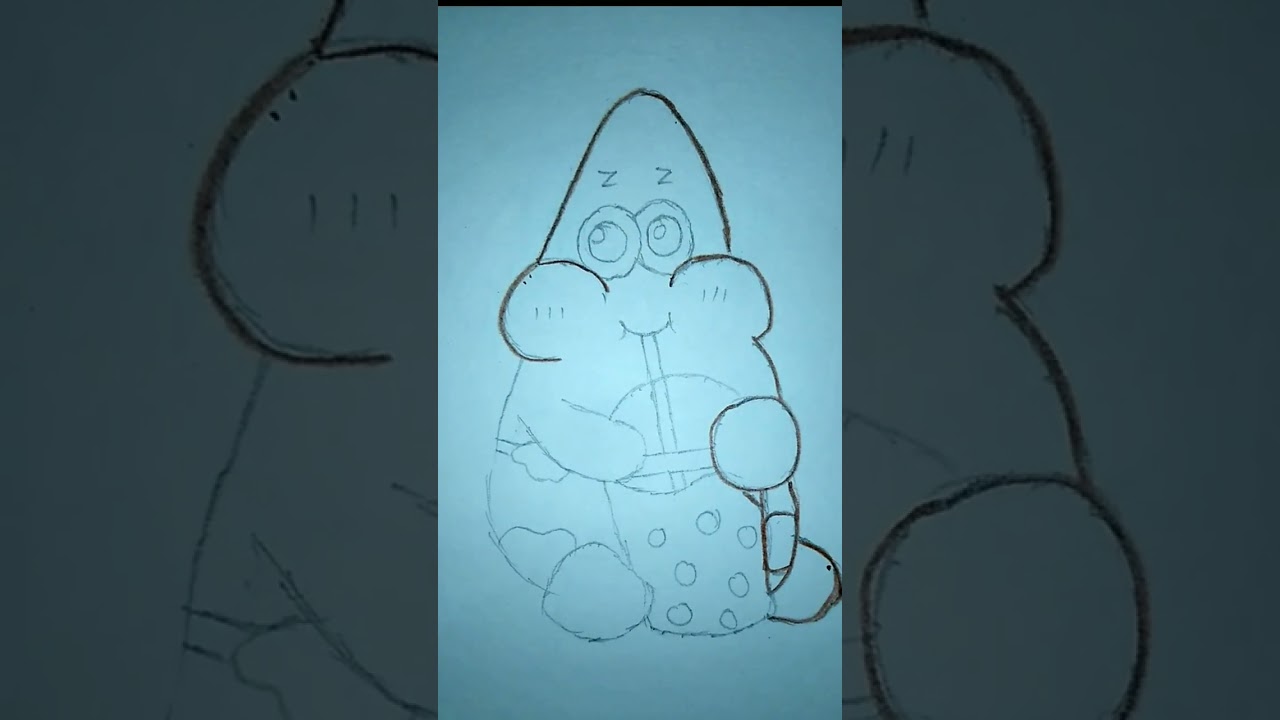 easy Patrick star drawing|SpongeBob SquarePants | 