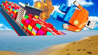 Sinking Ships Survival in the NEW UPDATE in Brick Rigs Multiplayer RP?!