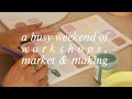 Studio vlog  putting on a mini market prepping for clay workshops  more ornaments