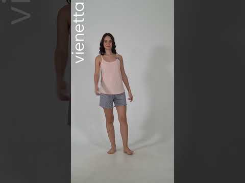 Купить Хлопковый комплект с шортами VIENETTA 4084581248 в Украина в Lingerie.ua - Одяг для дому та відпочинку, Видео 1