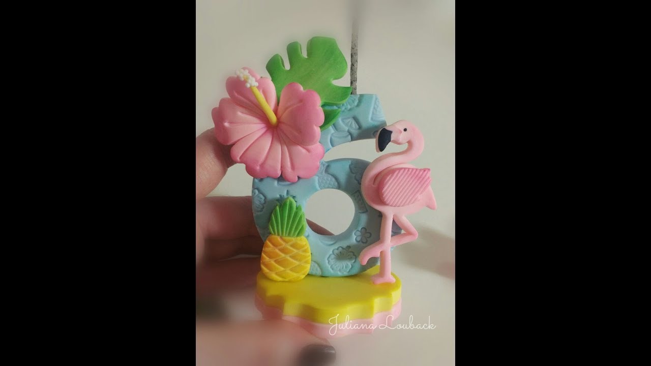 VELA FLAMINGO TROPICAL - FAÇA SUA FESTA COM A EQUIPE FABY RODRIGUES