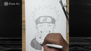 "Drawing Naruto with Smooth Pencil Strokes | Soft Shading Anime Sketch Tutorial" screenshot 4