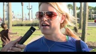 Seismic Testing And Off Shore Drilling Demonstration in St. Augustine, Florida