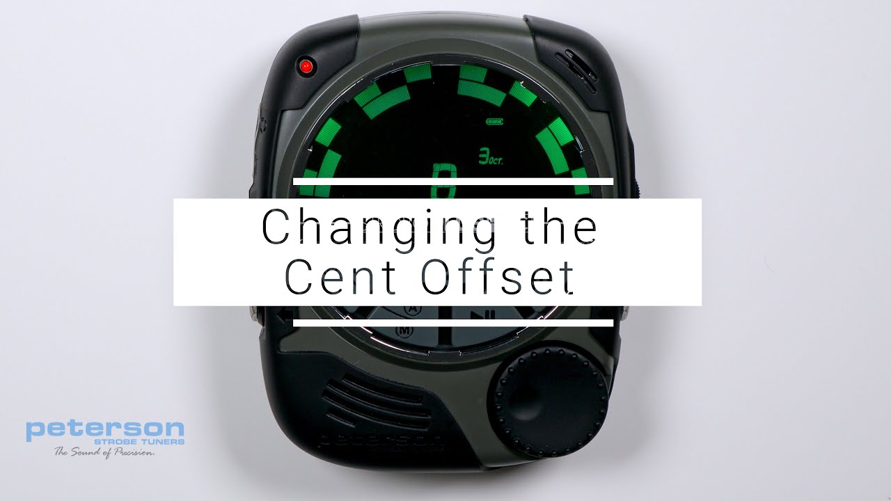 StroboPLUS HDC Tuner Video Instructional Manual 5 Changing the Cent