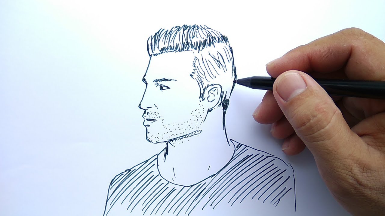 Cara Menggambar Orang Cowok Ganteng Mudah Sekali How To Draw Man Easy YouTube