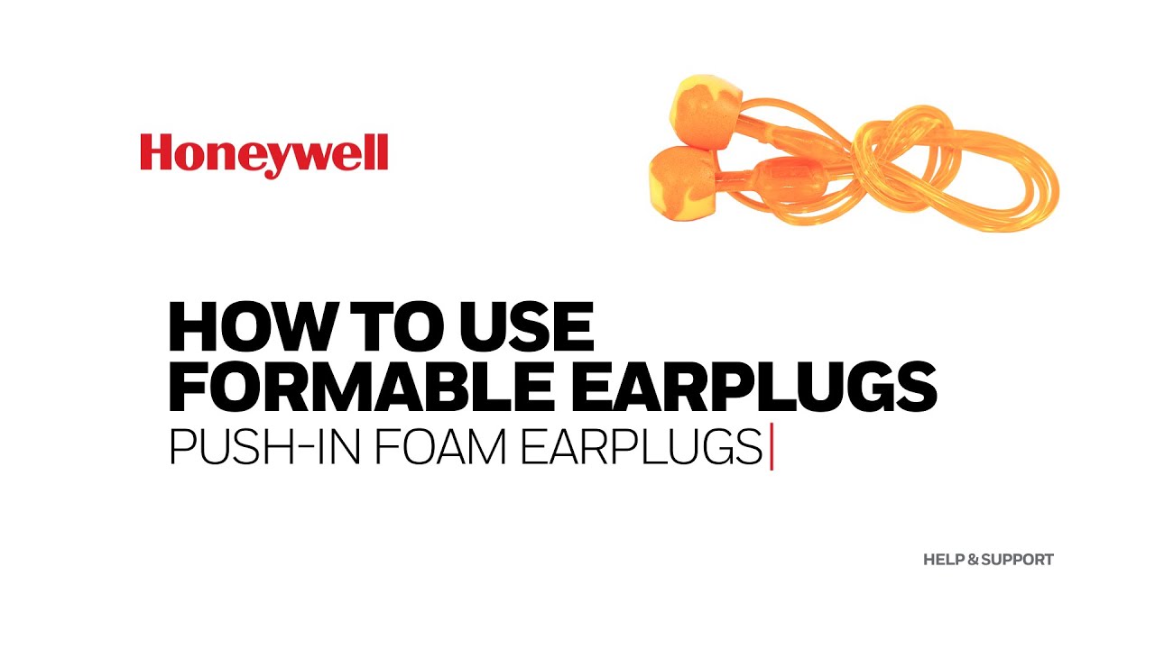 How to Use Formable Earplugs PushIn Foam Earplugs YouTube