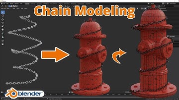 How To Create A Chain In Blender || Using Curve || Blender 2.90 Tutorial