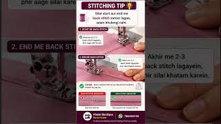 #handmade #fashionstyle #stitch Silai start aur end me back stitch zaroor lagao, seam khulengi nahi.