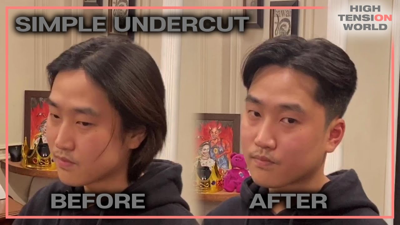 한국인 두상에 잘 어울리는 힙한 분위기 언더컷 스타일*바버링교육영상*[하이텐션바버샵]