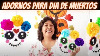 Adornos de Papel / Cómo Hacer Calaveras de Papel o Rosetones