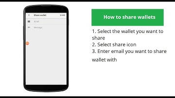 How to share wallets - Android