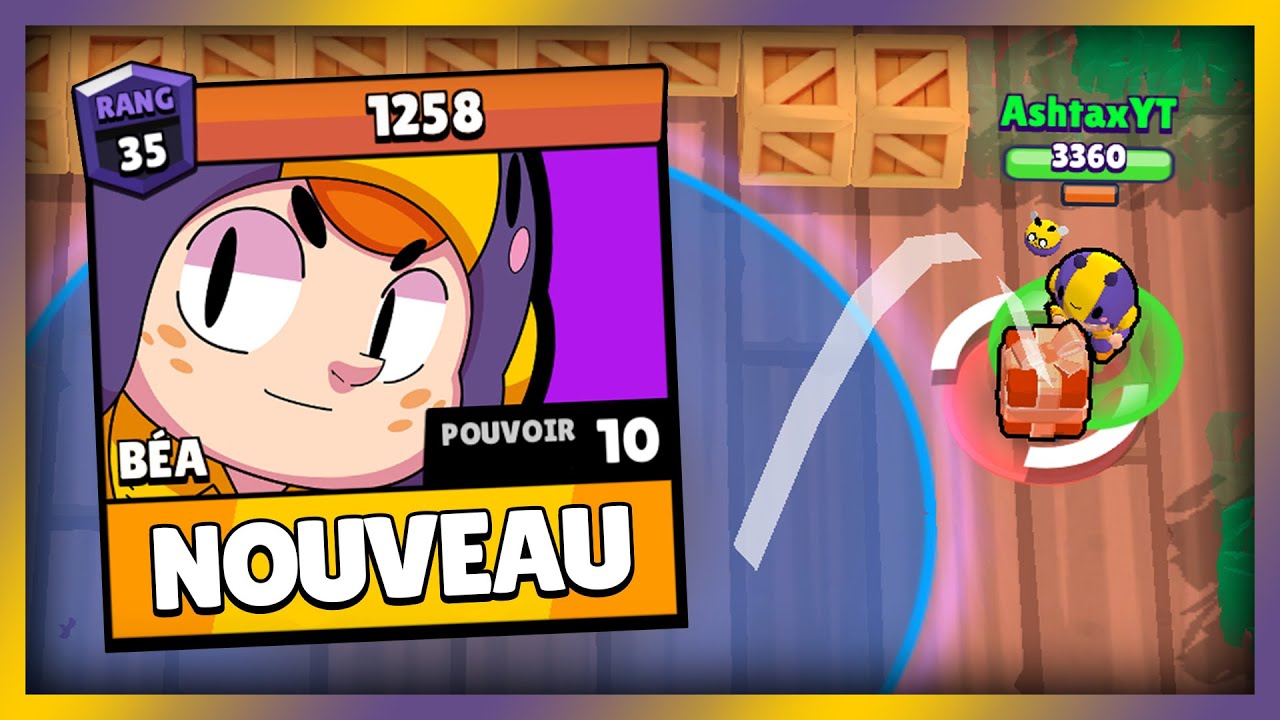 Exclu Nouveau Brawler Bea Sur Brawl Stars Youtube - ashtax brawl star