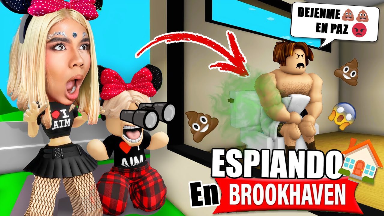 ESPIANDO CASAS 🏡en BROOKHAVEN con mi HERMANITO 👦 (ROBLOX)