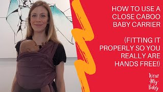 HOW TO USE A CLOSE CABOO NEWBORN BABY CARRIER - AND TROUBLESHOOTING TO MAKE SURE YOU'RE HANDS FREE! screenshot 2