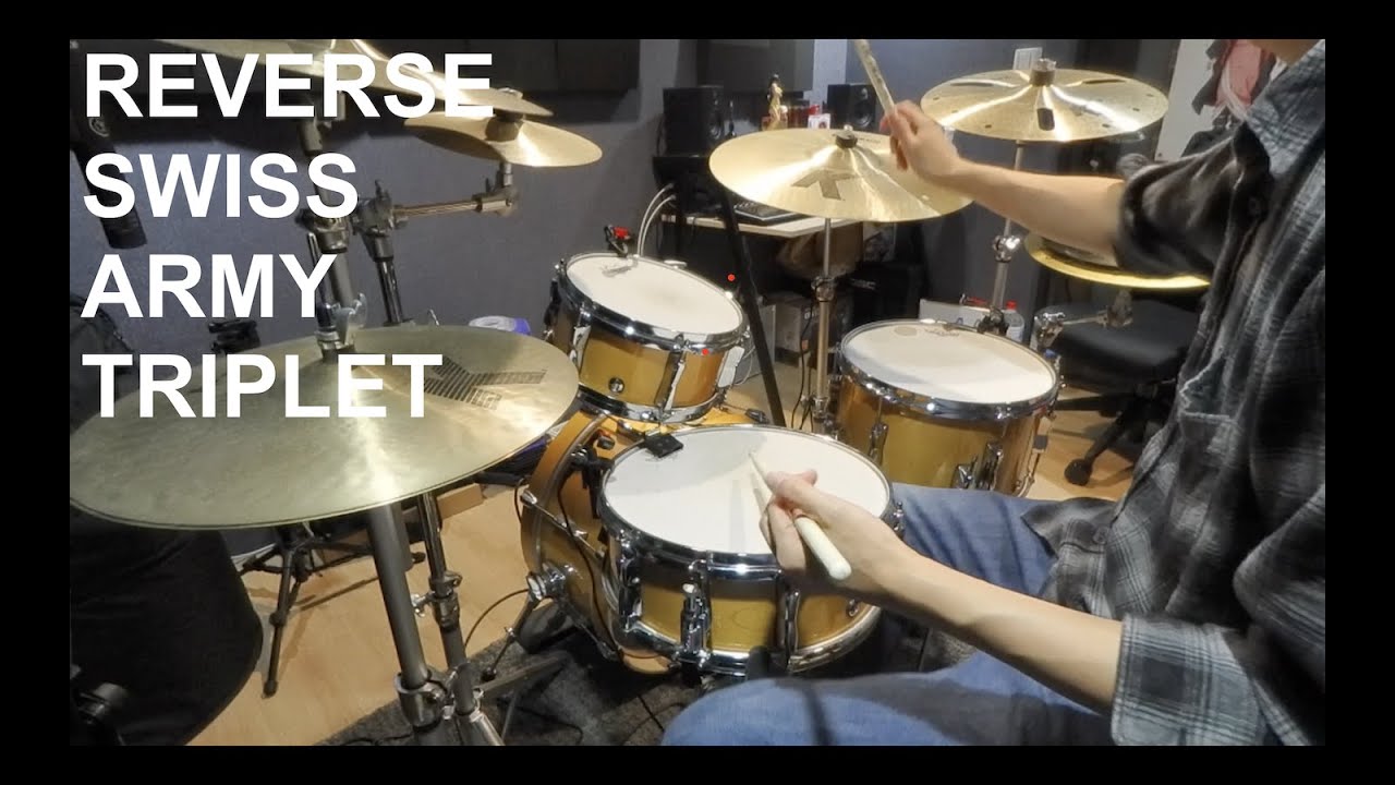 Fill of The Day Reverse Swiss Army Triplet on Hi Hat and Snare YouTube