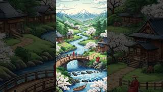 Whispers of Sakura ~ Soothing River Sounds &amp; Traditional Calm Music. #zenmeditation #meditaion