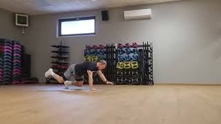 Bear plank contralateral raise | PHYSIOLIFTING Mateusz Araszkiewicz