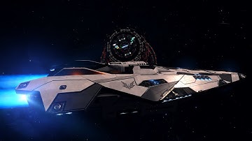 Elite: Dangerous 2.2.03 BETA - Anaconda with 8D Sensors and Gimbled Weapons Test