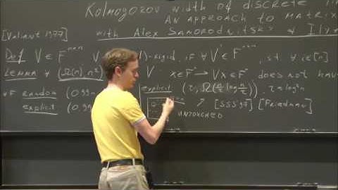 Kolmogorov width of discrete linear spaces: an approach to matrix rigidity - Sergey Yekhanin