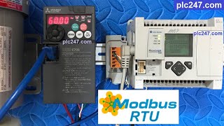 Micrologix 1100 "Modbus RTU" Mitsubishi FR E700 VFD