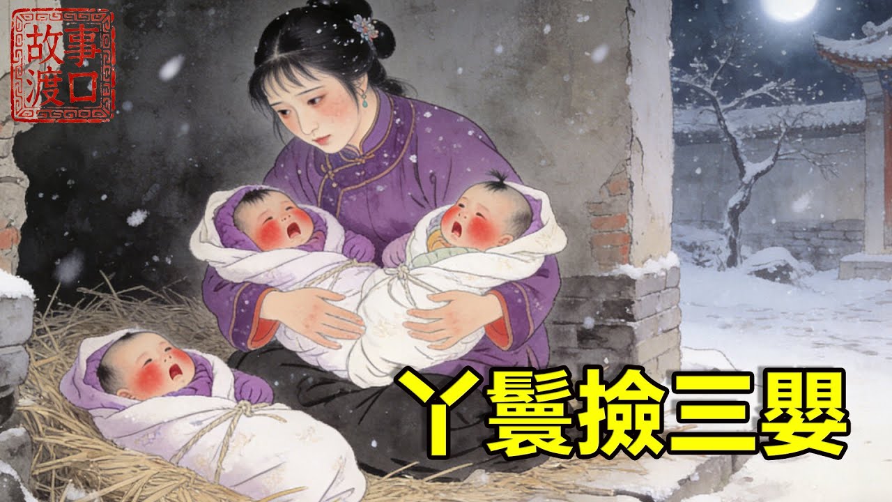 丫鬟被主人誣陷偷錢趕走，寒冬竟在路邊撿到三個凍僵嬰孩，多年來悉心照顧，二十年後三頂官轎堵門，敲鑼打鼓接她進京享福，昔日東家嚇得連夜搬家【故事渡口】#民间故事 #善有善報