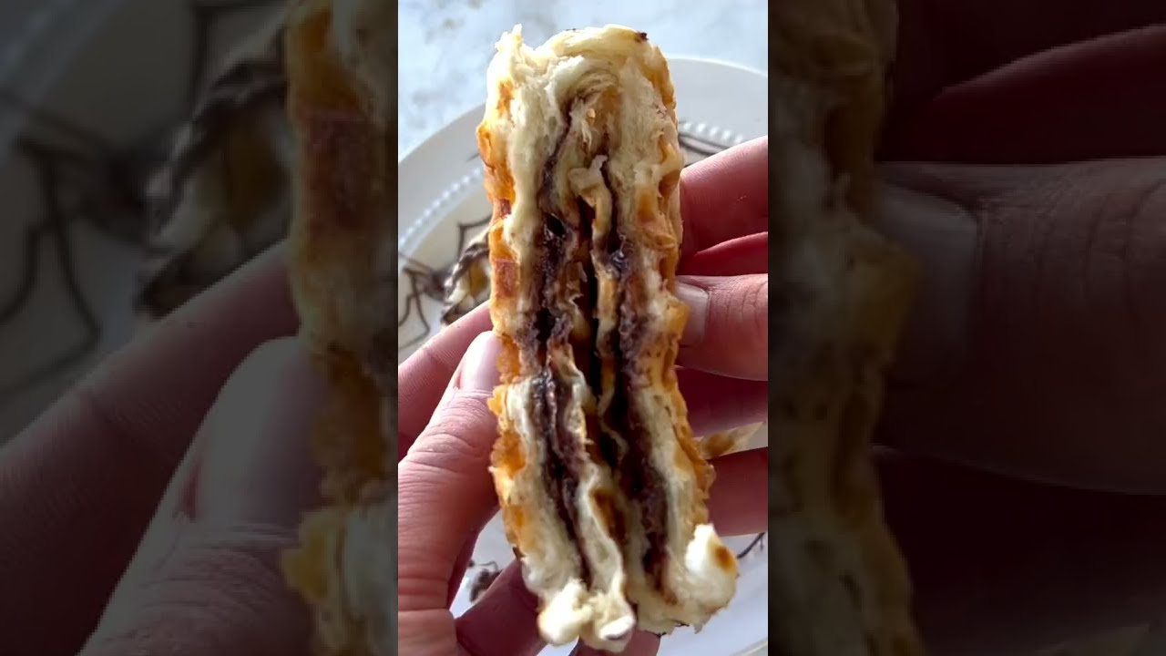 Nutella Stuffed Waffles (2 ingredients) 