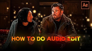 How to do Audio Edits ; After Effects 2023