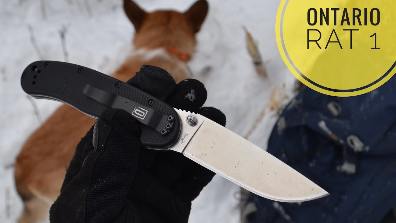 тест ножа Ontario RAT 1