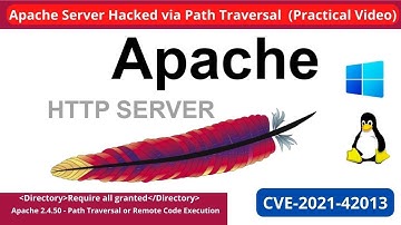 Apache 2.4.50 - Path Traversal |Create Vulnerable Lab Server (CVE-2021-42013)- Exploit |Pentest blog