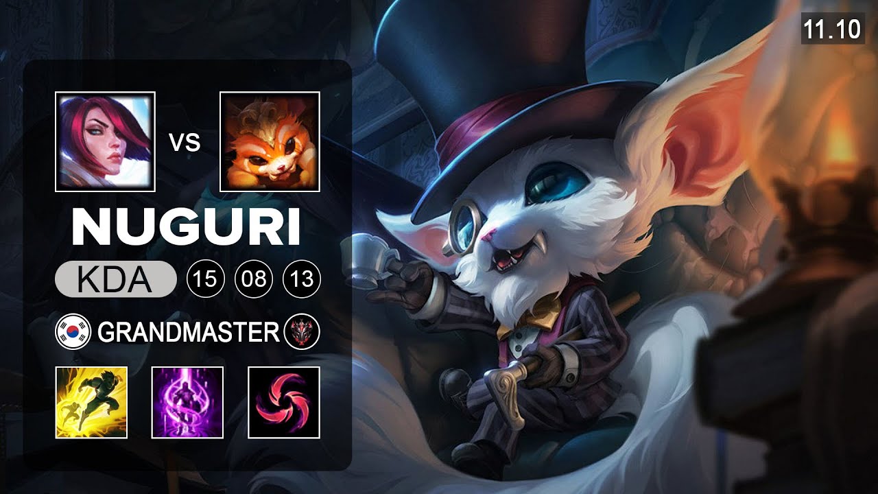 Nuguri Gnar Top vs Fiora - KR Grandmaster Patch 11.10
